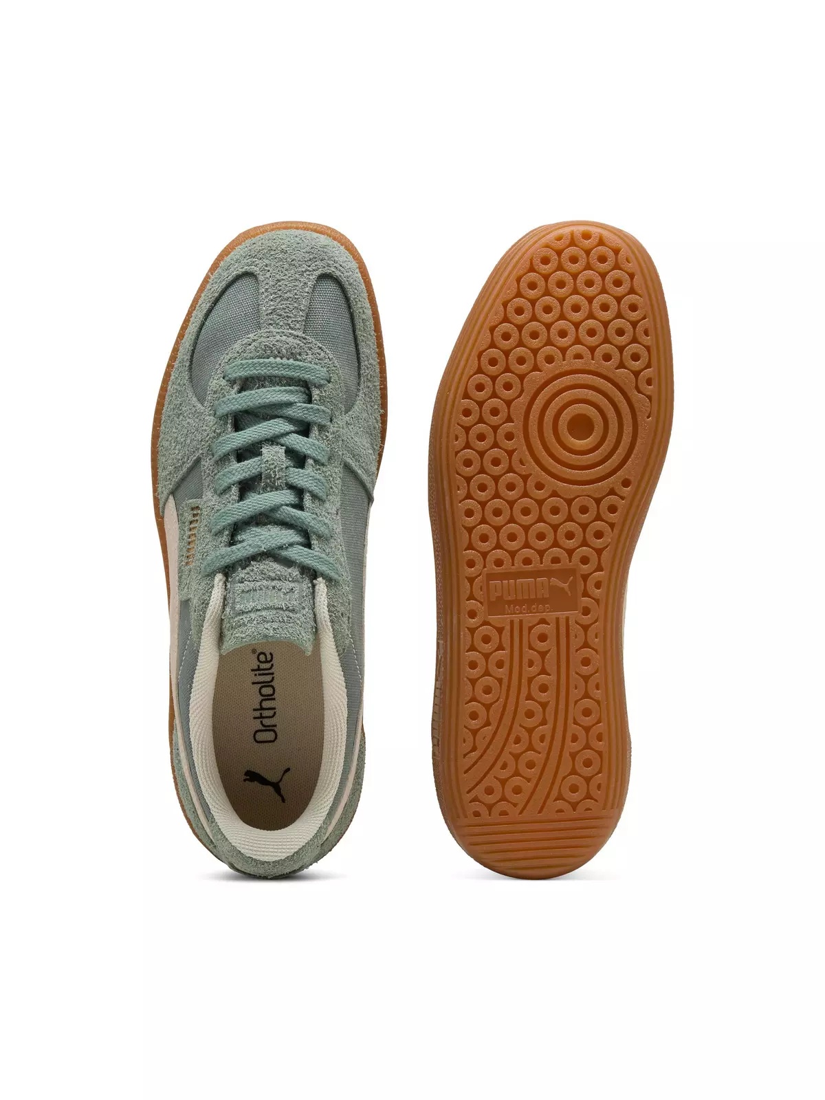 PUMA Palermo Vintage "Green/Beige" Women's Shoe - 4