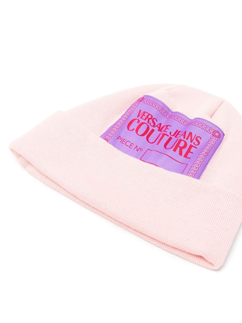 logo-patch detail knit beanie - 2