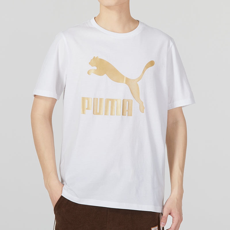 PUMA Printed Short Sleeve T-Shirt 'White' 621559-02 - 3