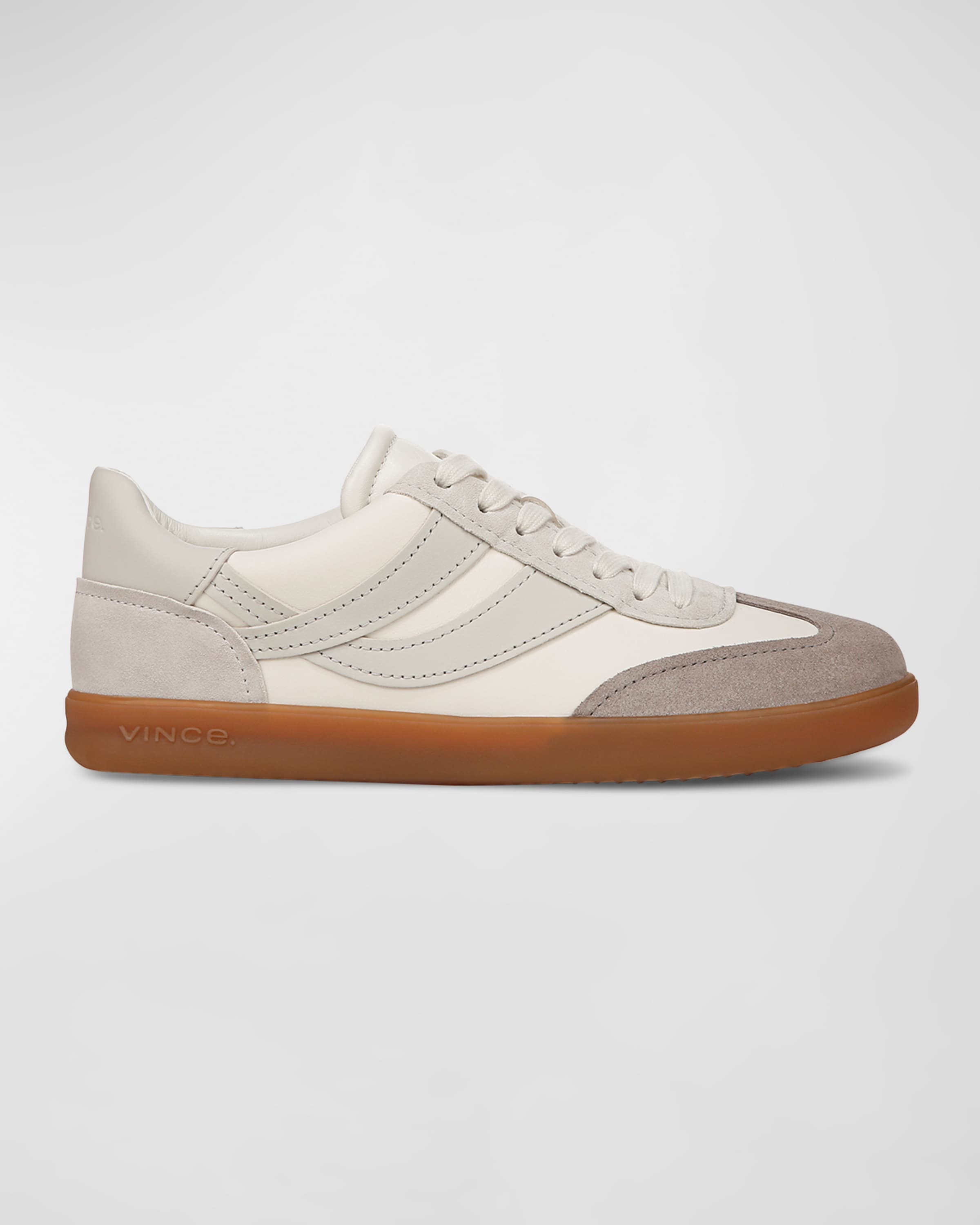 Oasis Mixed Leather Retro Sneakers - 1