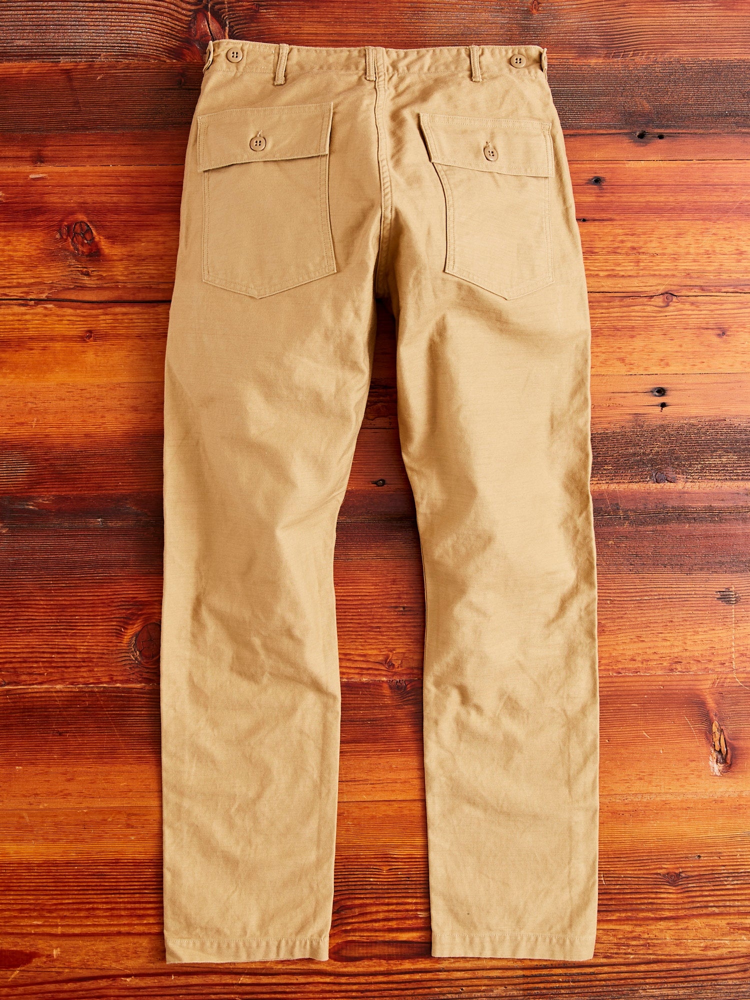 Slim Fatigue Pants in Khaki - 11