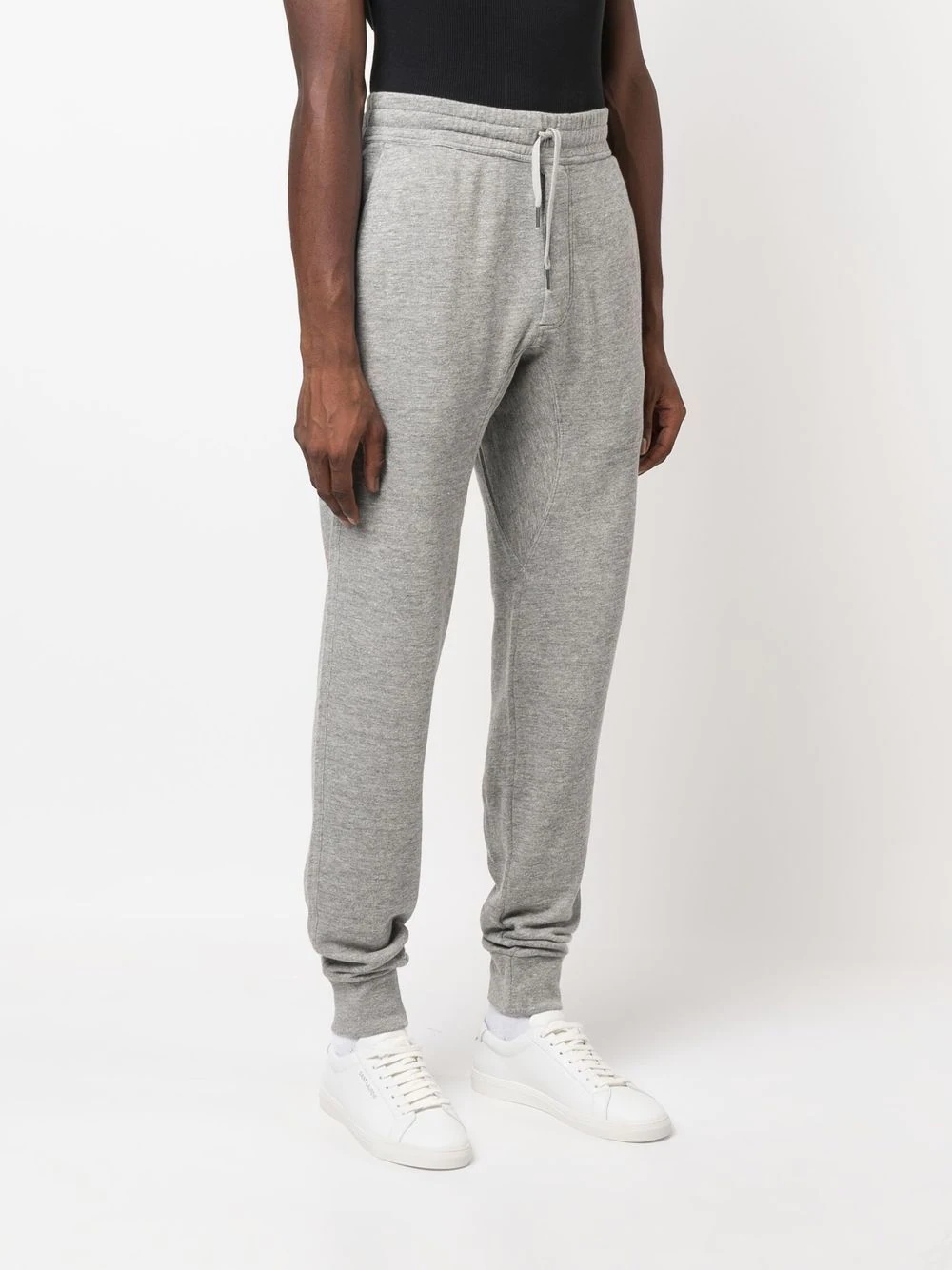 tapered drawstring track pants - 3