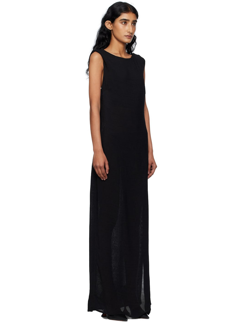 Black Cowl Back Maxi Dress 2