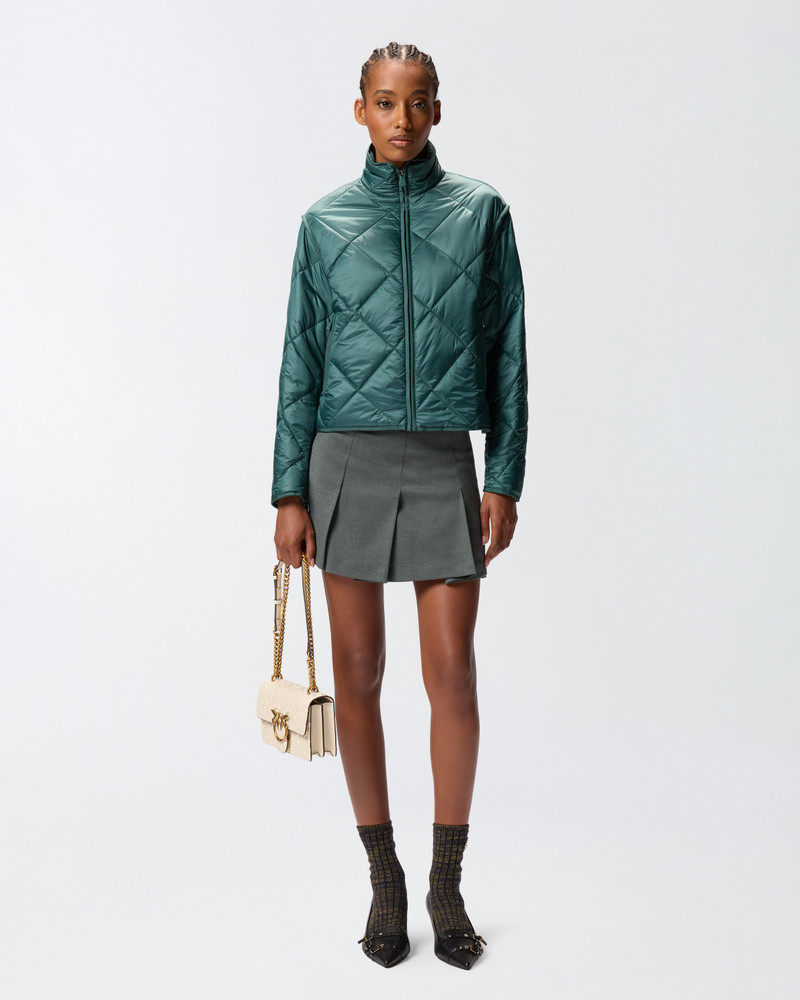 PINKO QUILTED TECHNICAL CANVAS JACKET outlook