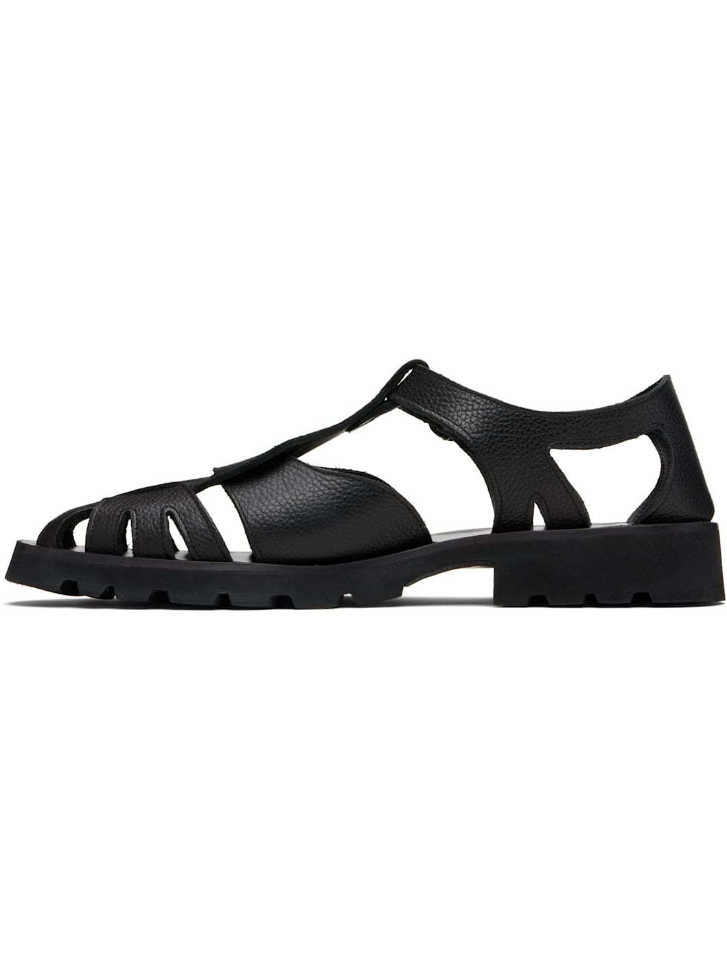 Black Pesca Sport Grainy Sandals - 3