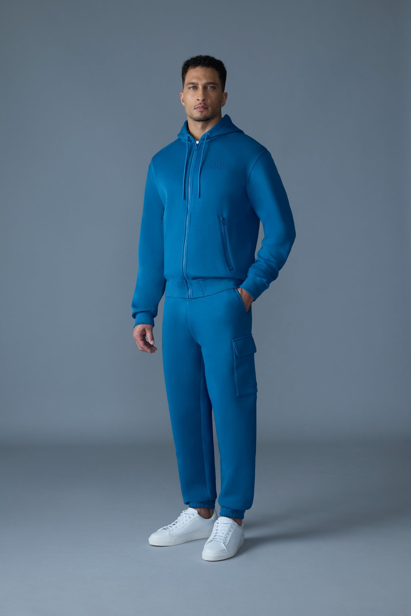 MACKAGE KRYSTOS Double-face Jersey zip-up hoodie outlook