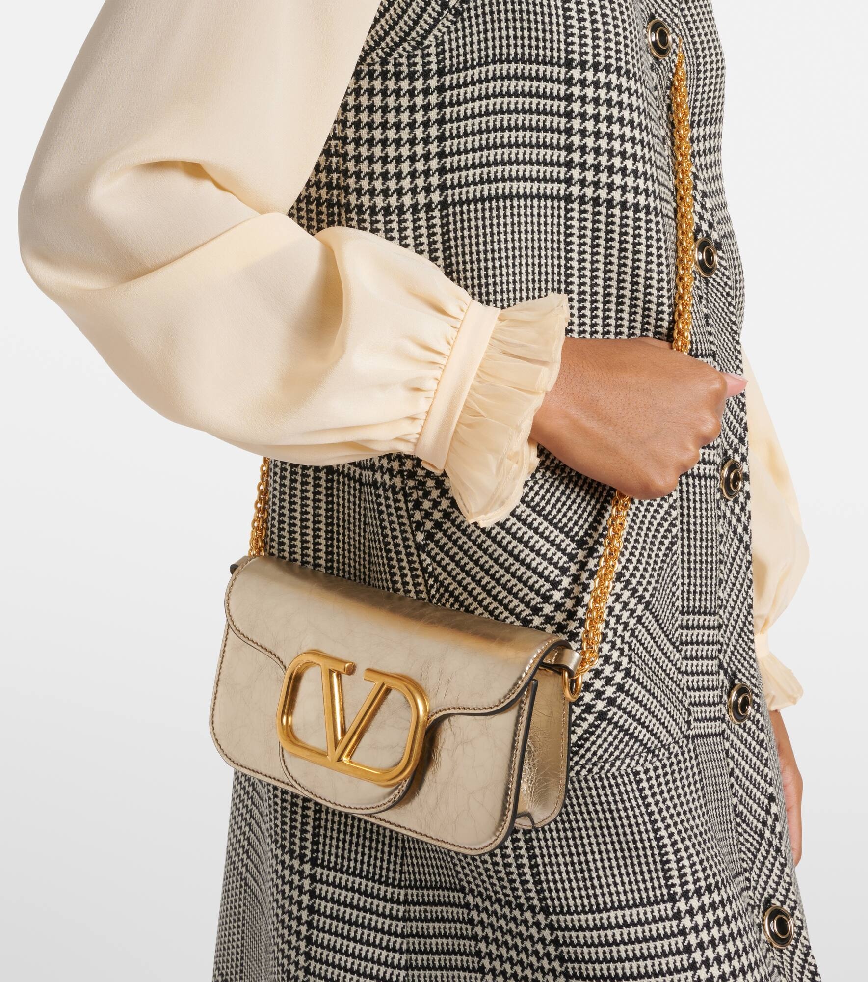Locò Small metallic leather shoulder bag - 2