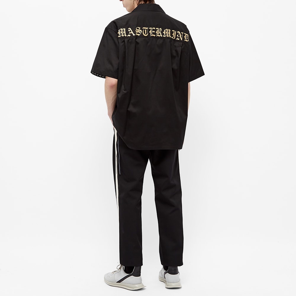 MASTERMIND WORLD Short Sleeve Masterseed Satin Shirt - 7