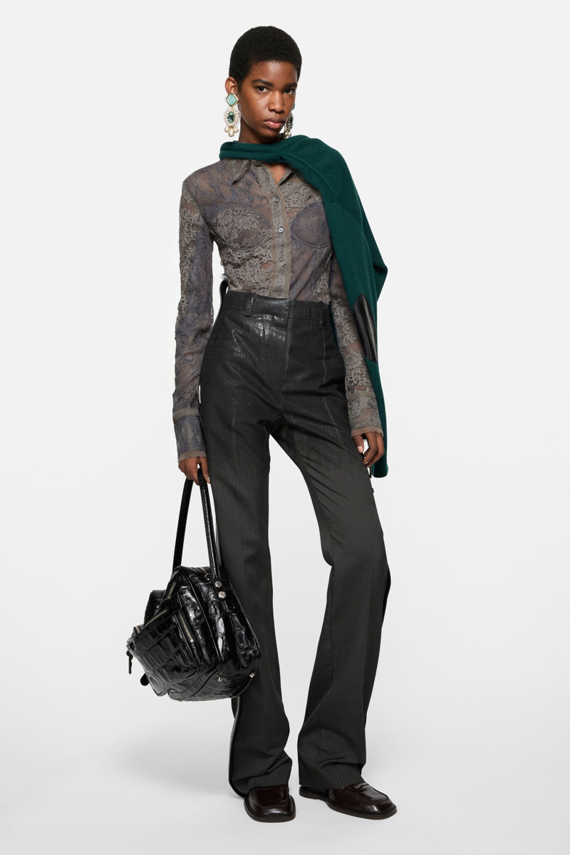 Acne Studios Lace corset blouse - Anthracite grey outlook