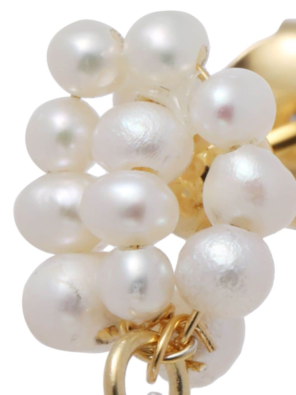 pearl-embellished drop earrings - 4