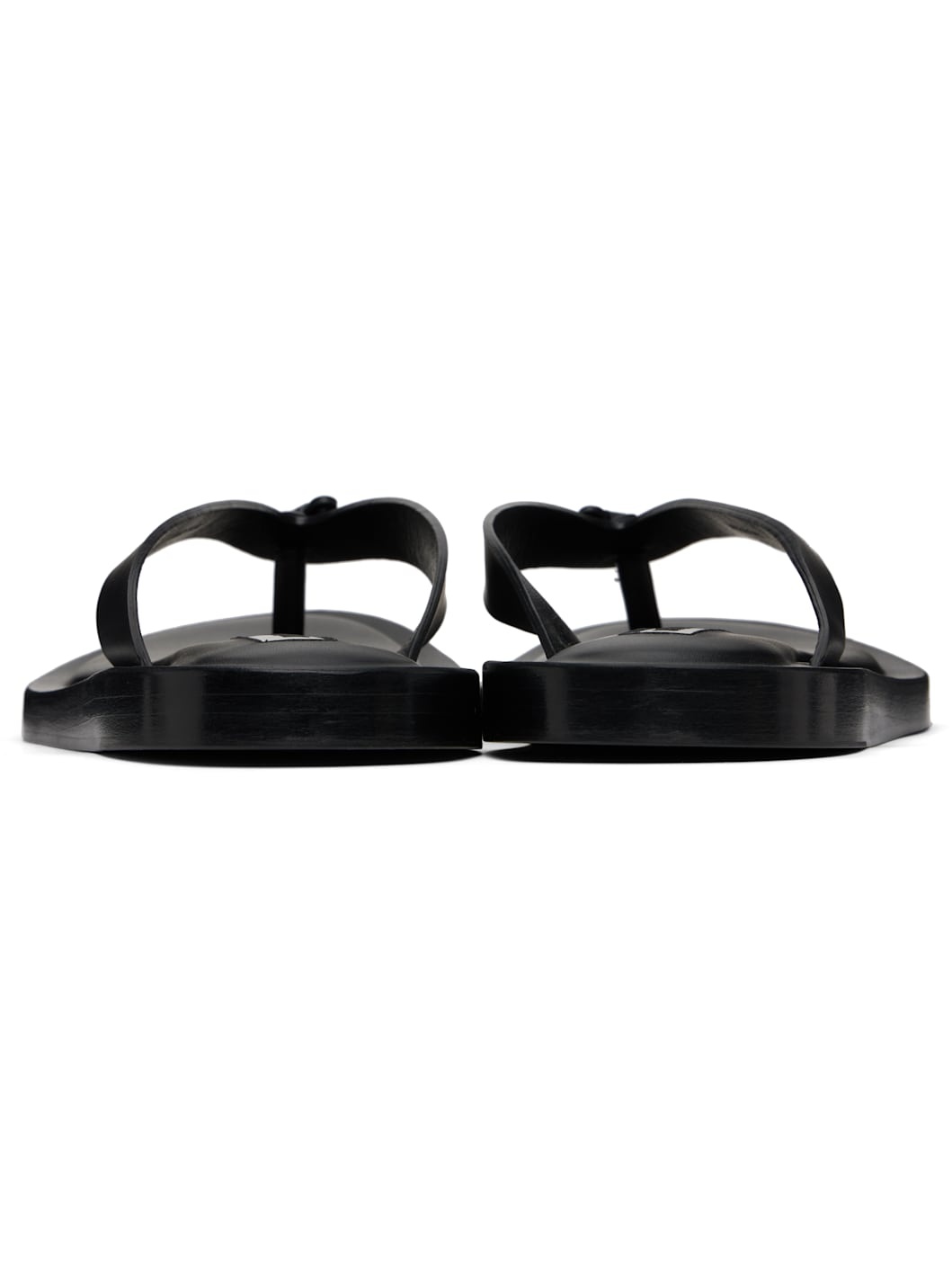 Black Thong Sandals - 2