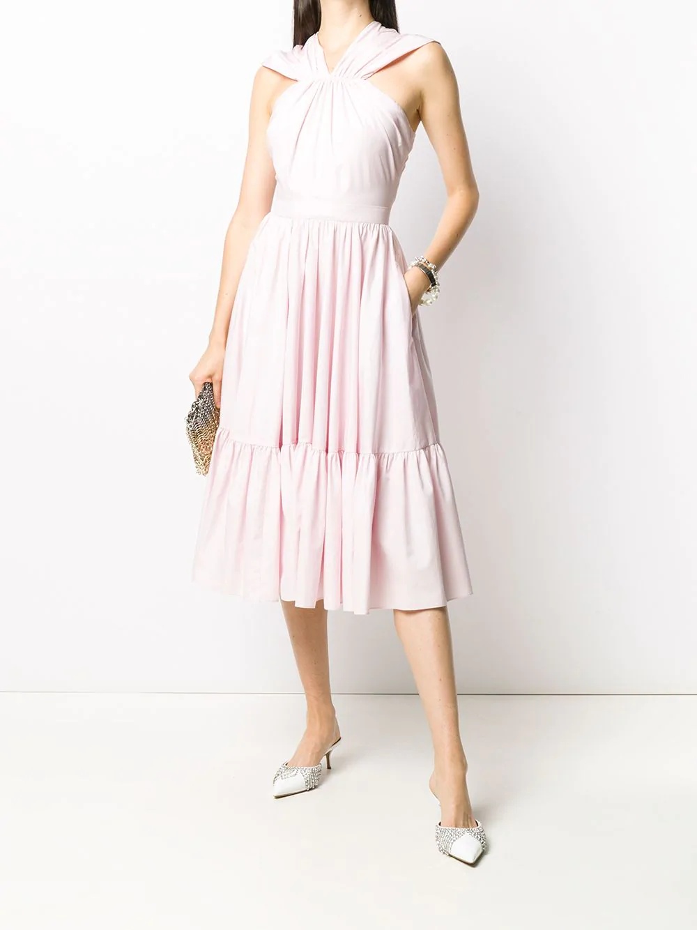 tiered midi dress - 2