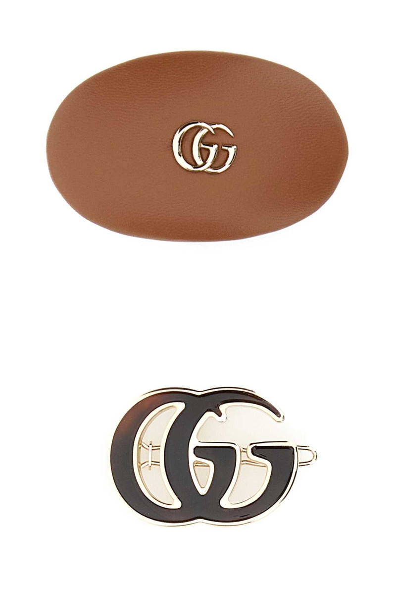 Gucci Gucci Hair Clips — Brown 1
