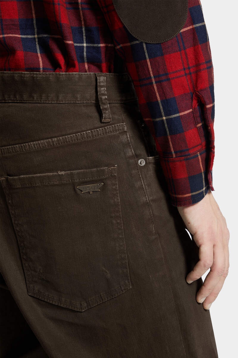 BULL LEATHERETTE WASH LOOSE JEANS - 6