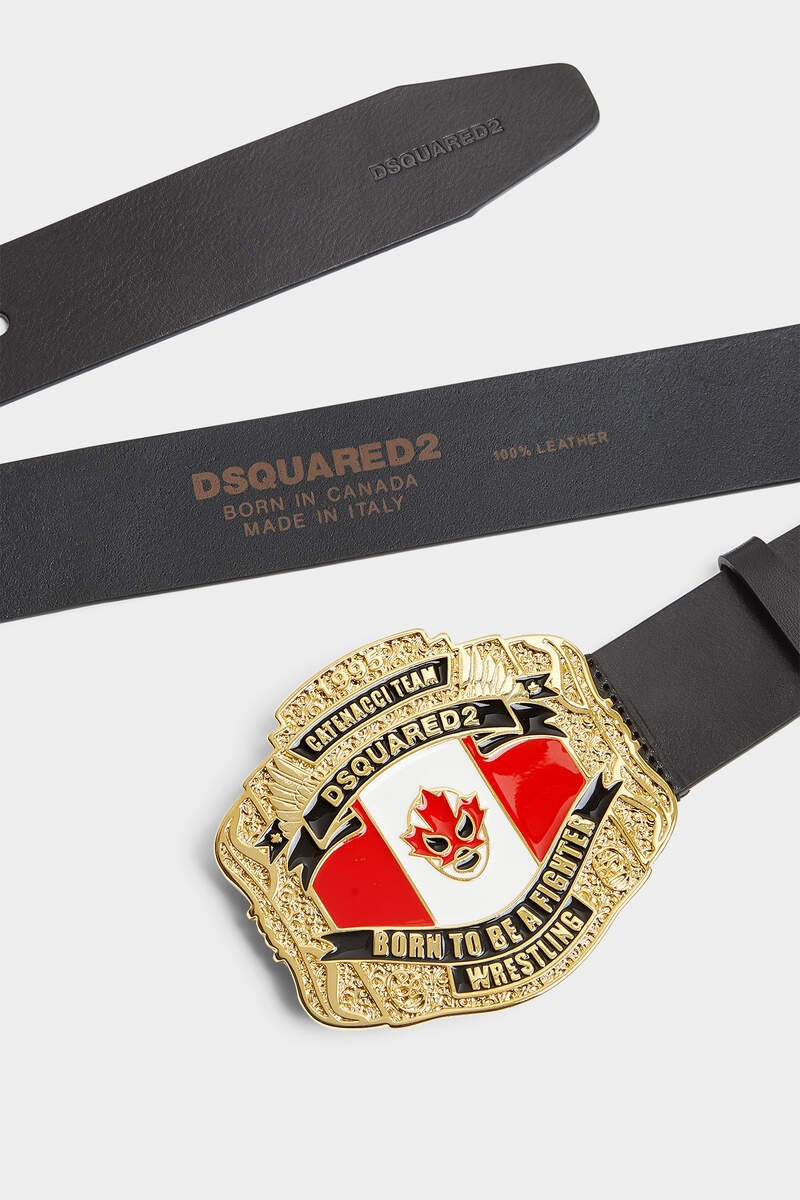 DSQUARED2 BOXEUR PLAQUE BELT 4