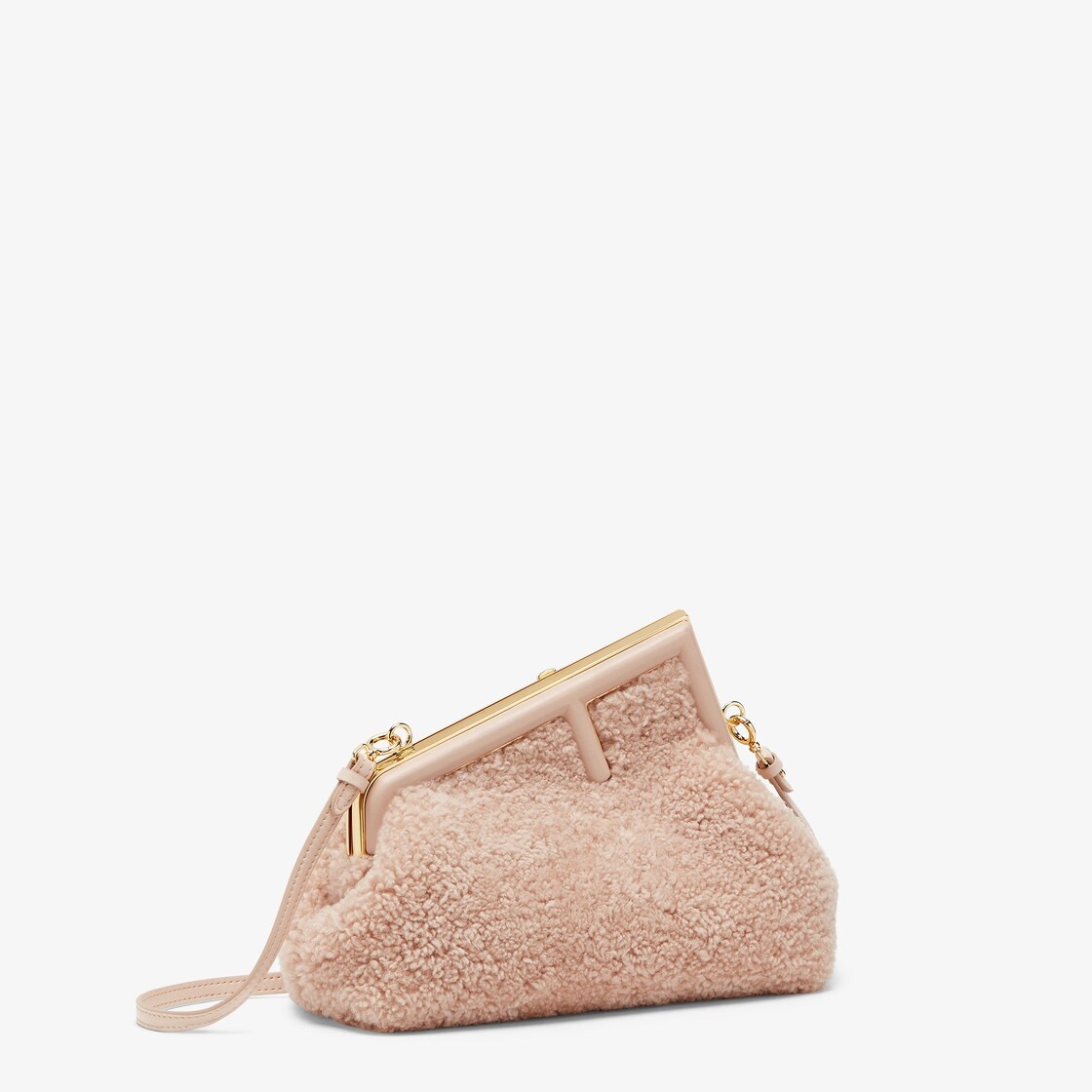 Pink sheepskin bag - 2