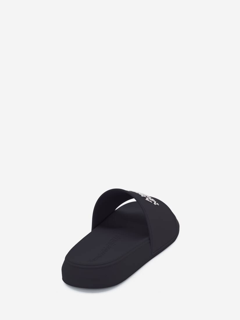 Alexander Mcqueen Pool Slide in Navy/white - 3