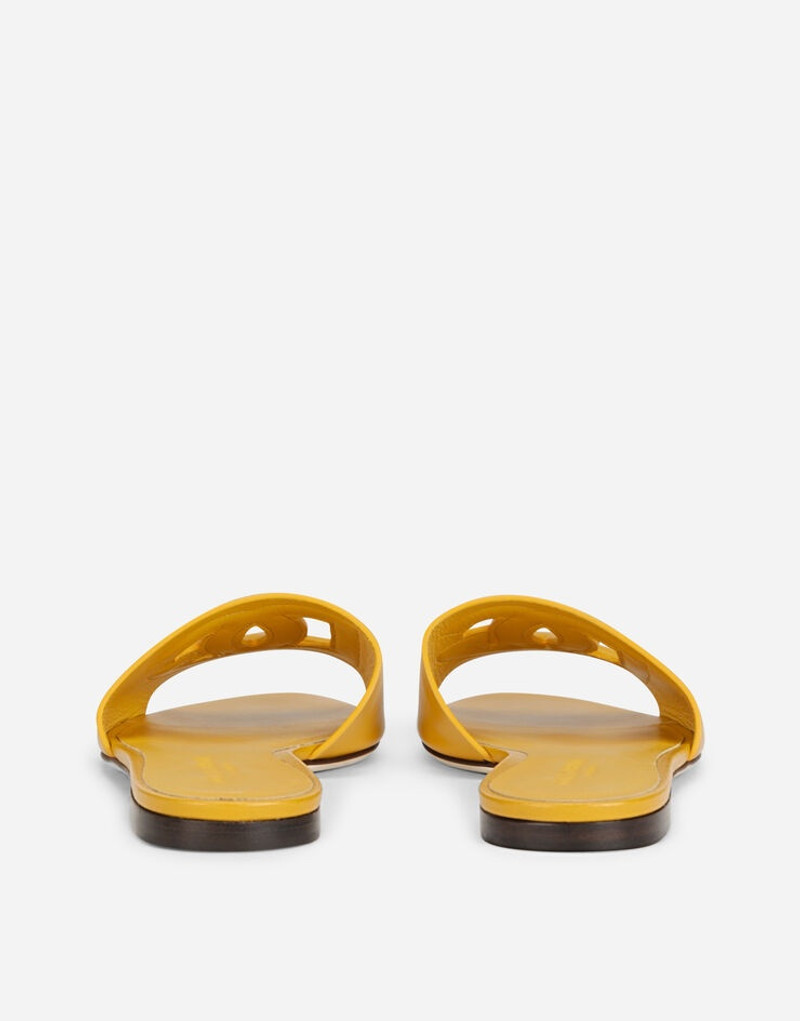 Dolce & Gabbana Calfskin sliders with DG logo outlook