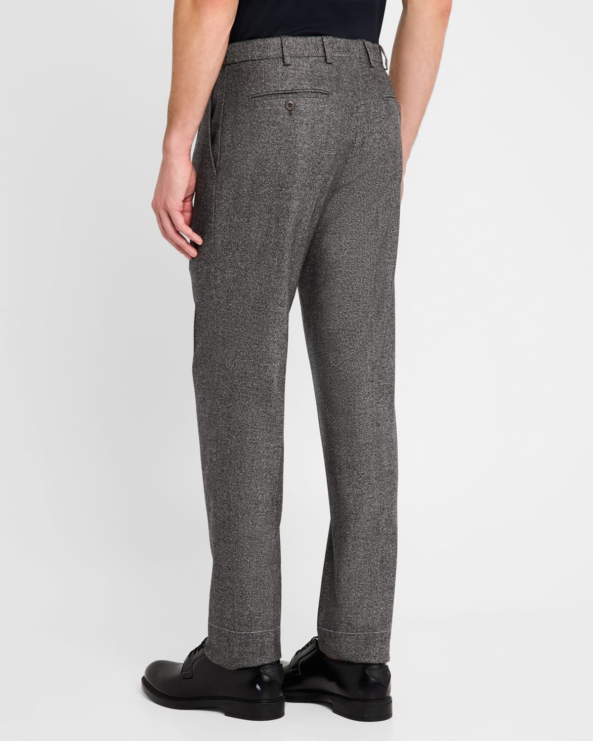 Men's Wool Flannel Trousers - 3