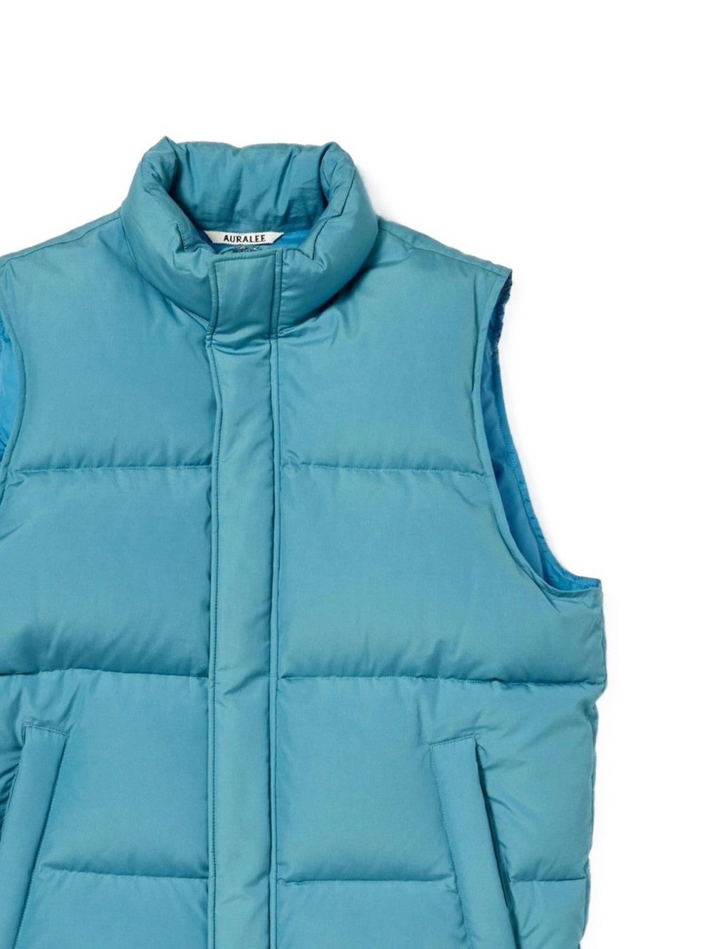 high-neck quilted vest - 2