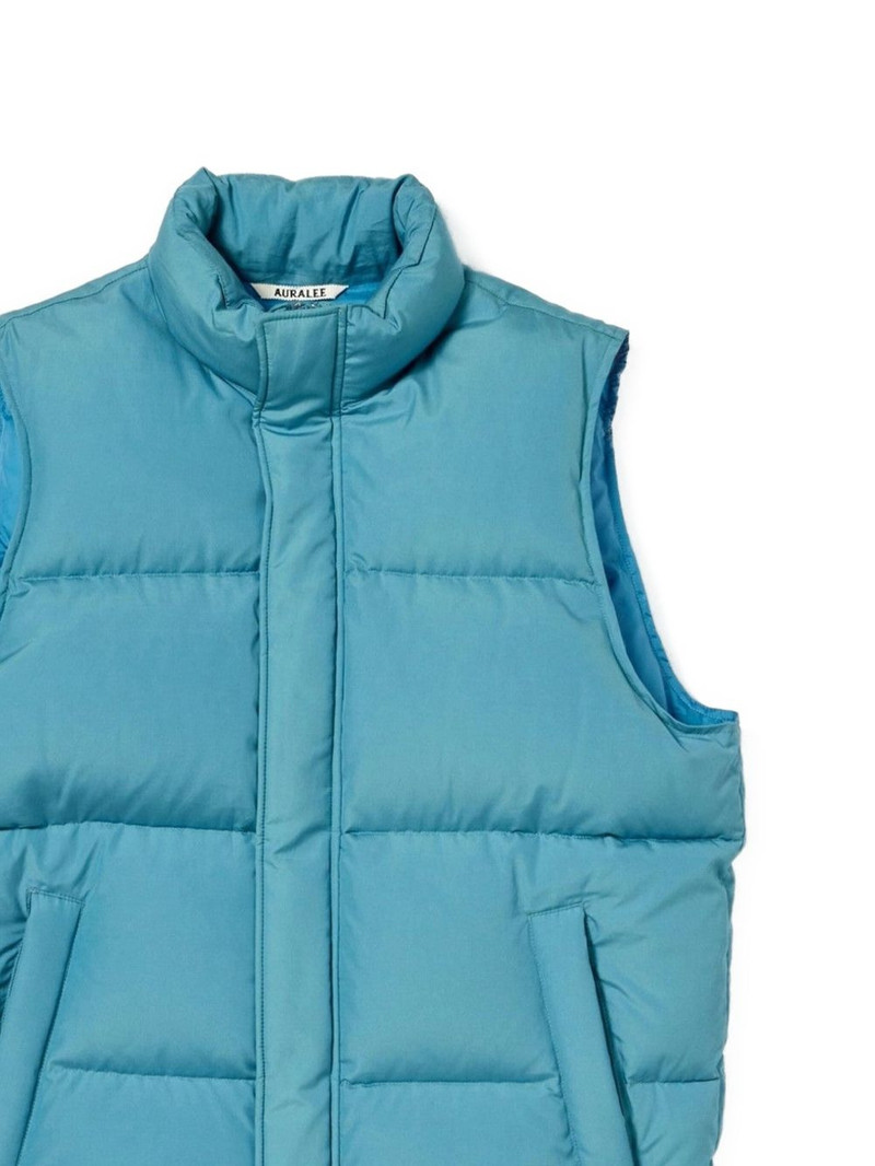 AURALEE high-neck quilted vest outlook