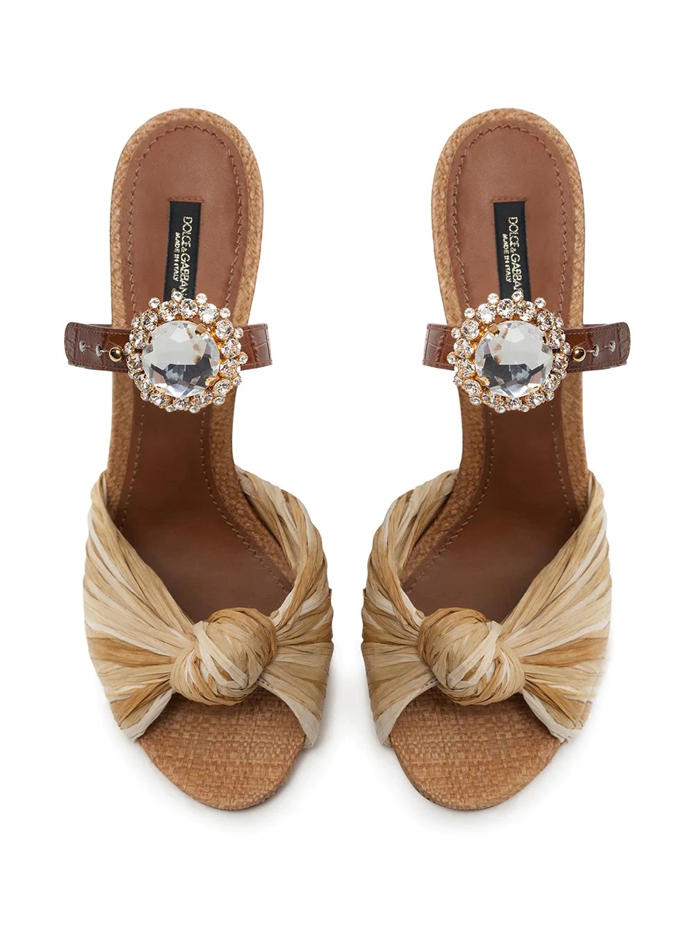 jewelled buckle mule sandals - 4