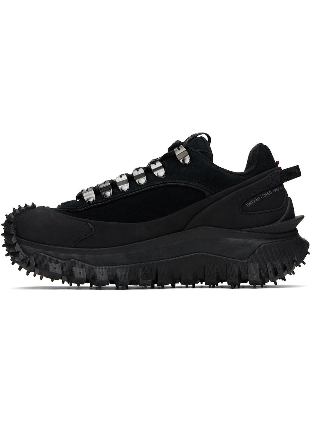 Black Trailgrip Apex Leather & Suede Sneakers - 3