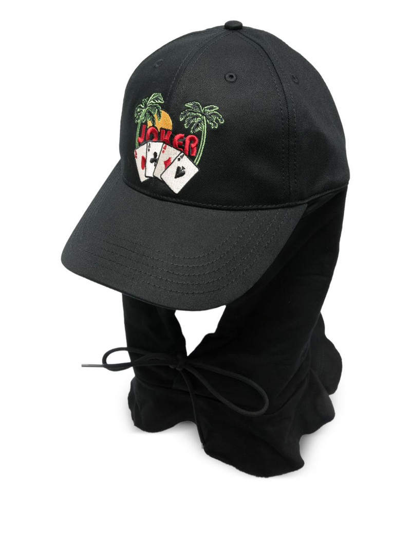 embroidered hooded cap 1