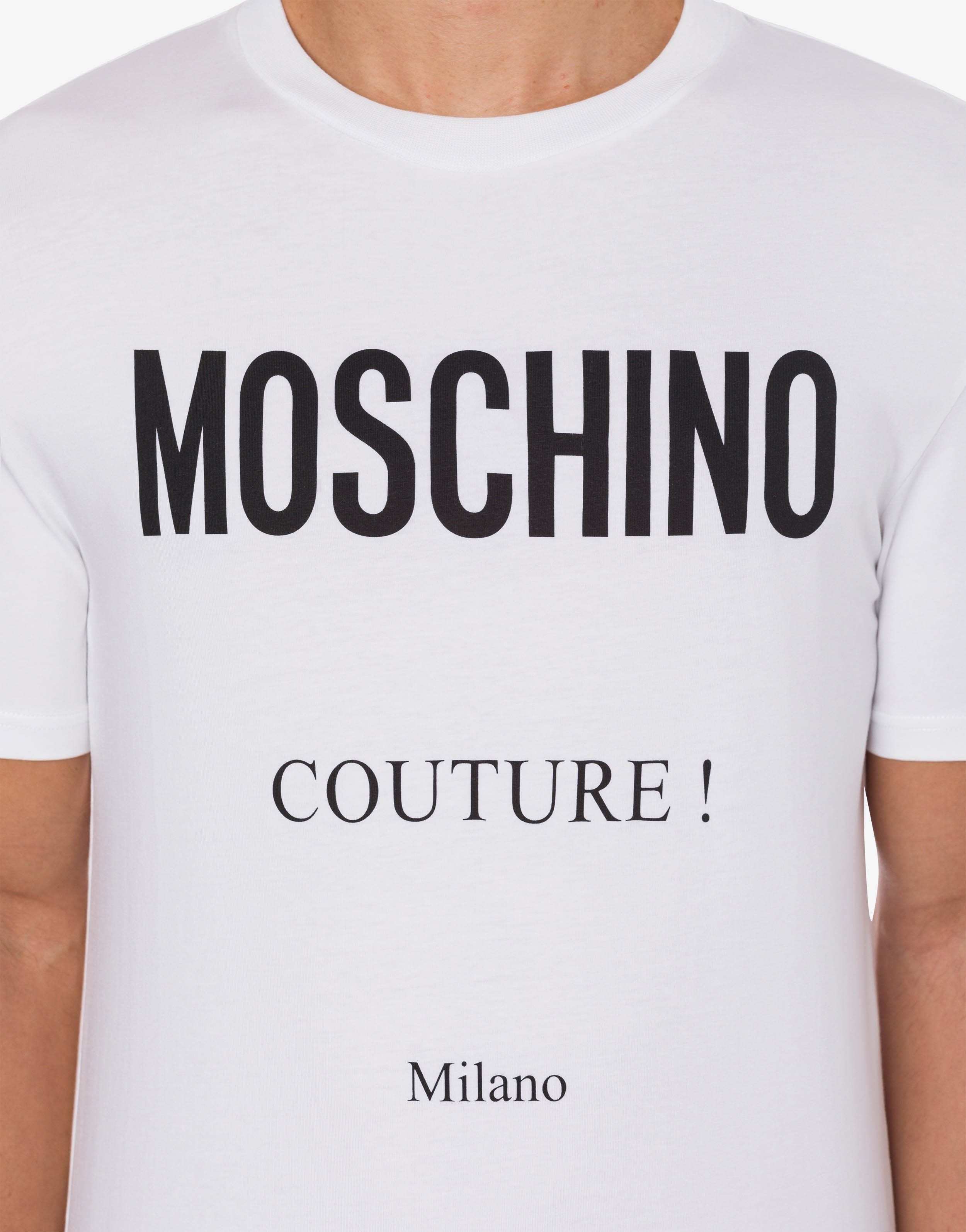 MOSCHINO COUTURE STRETCH JERSEY T-SHIRT - 4