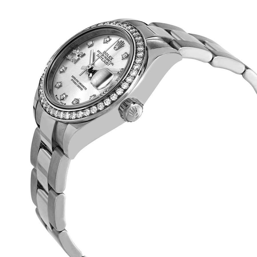Rolex Lady Datejust Automatic Silver Roman Diamond Dial Ladies Oyster Watch 279384SRDO - 2