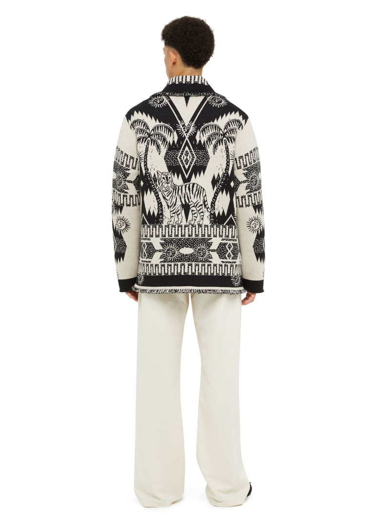 Wood Block Ibrid Jacquard Cardigan 6