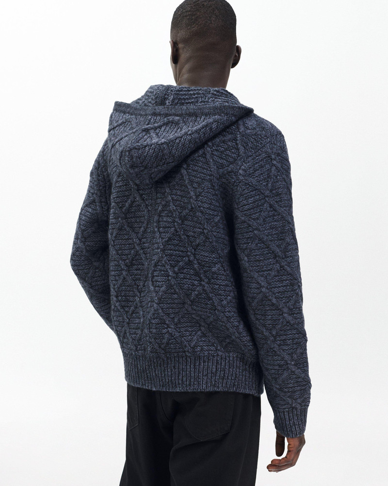 Cable-Knit Full-Zip Hoodie 6
