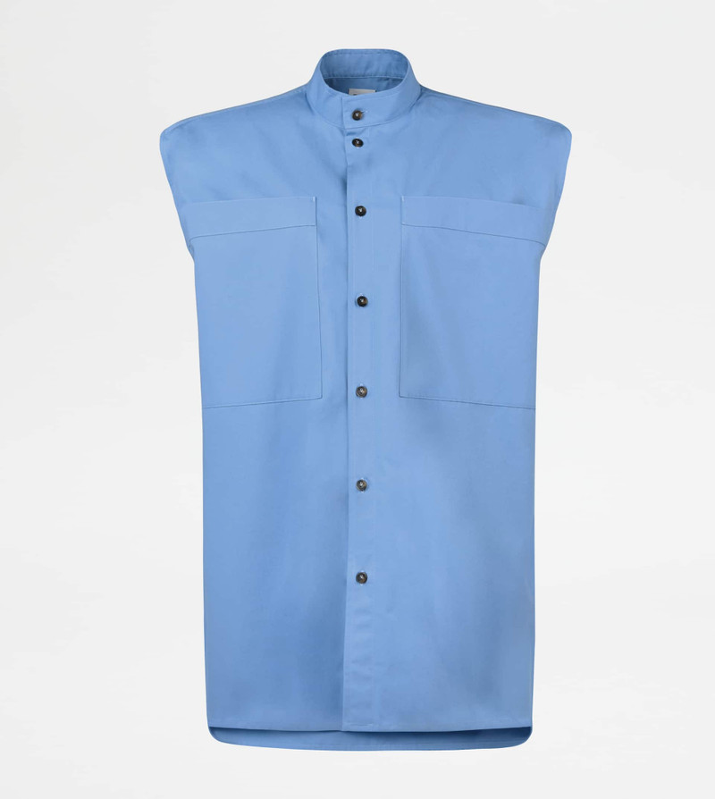 SHIRT IN POPLIN - LIGHT BLUE 1
