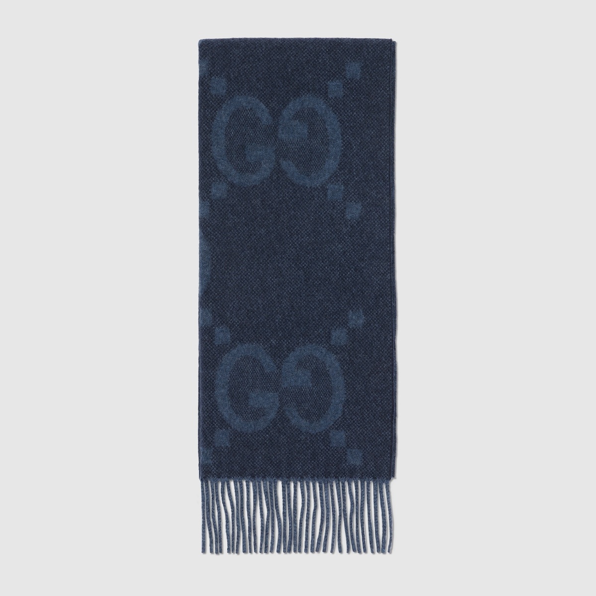 GG cashmere jacquard scarf - 1