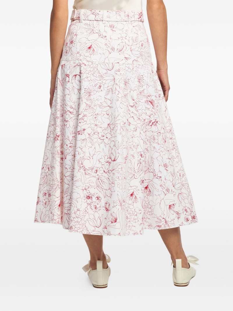 Nala floral-print belted midi skirt 5
