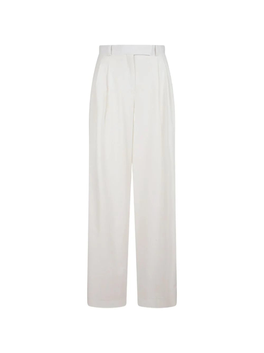 Gabardine pleated trousers - 1