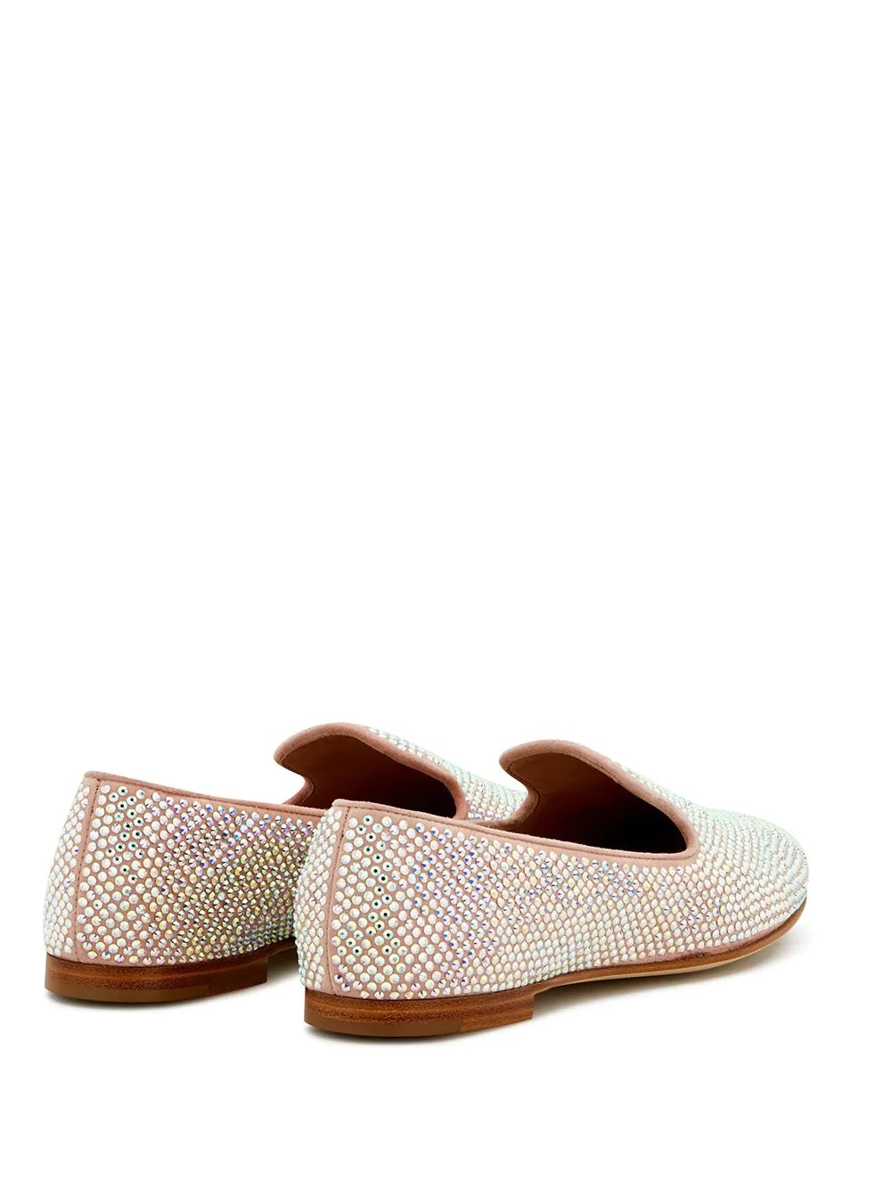 Lindy crystal embellished loafers - 3