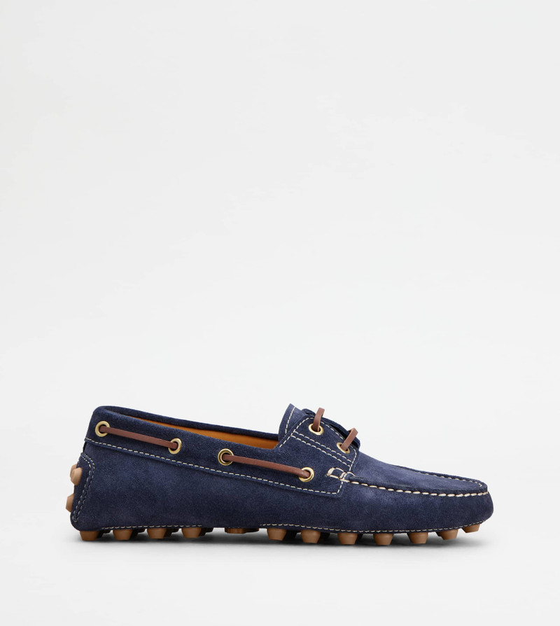 BOAT GOMMINO BUBBLE IN SUEDE - BLUE - 1