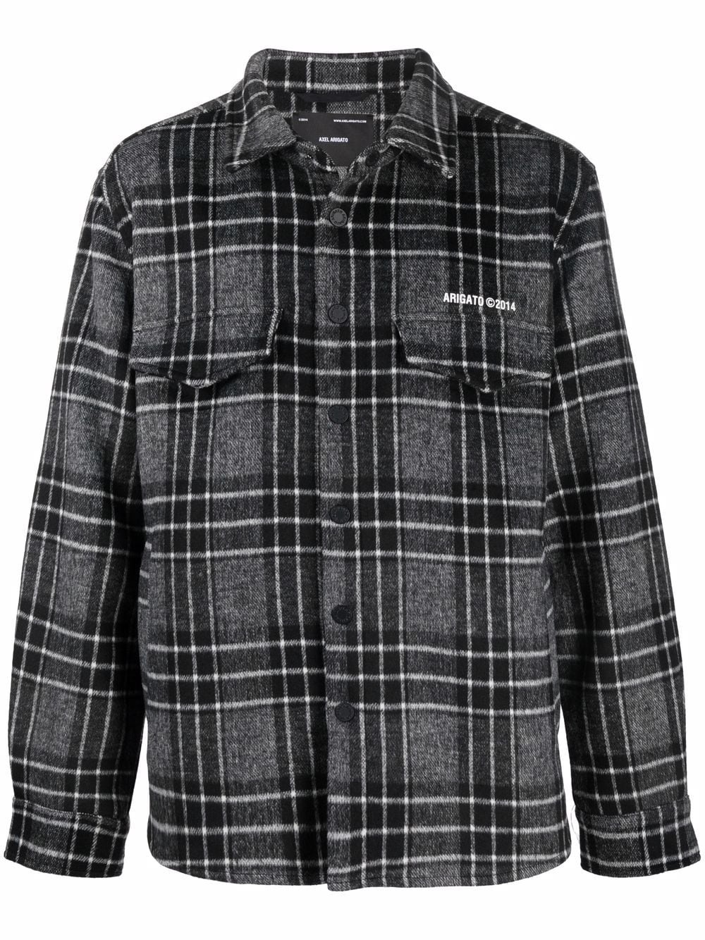 plaid logo shirt - 1