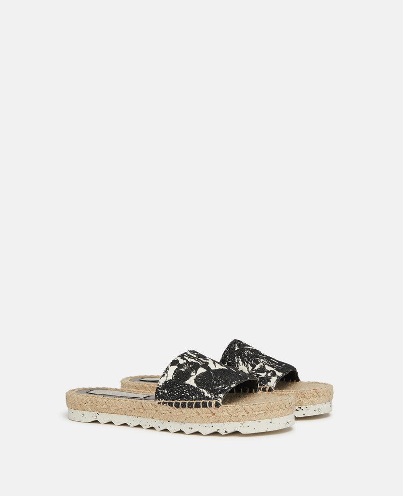 Stella McCartney Gaia Moth Embroidery Espadrille Slides outlook