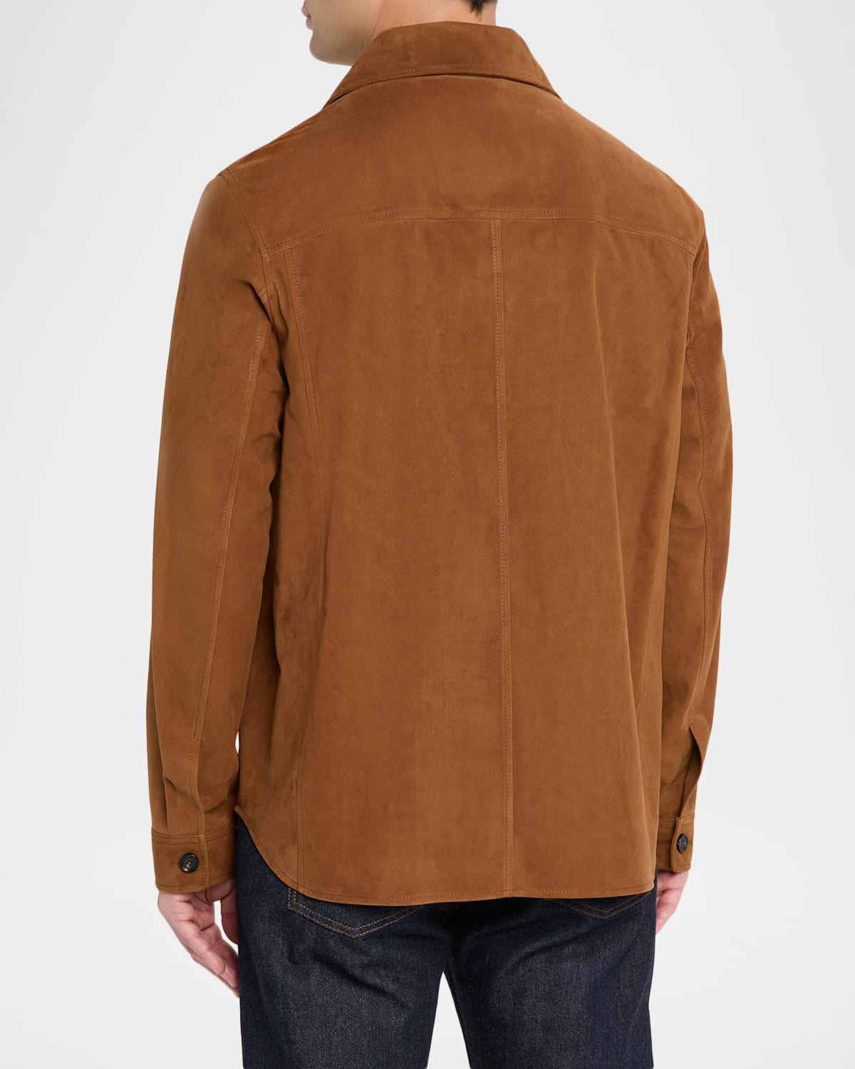 Men's Evandro Leather Overshirt - 3