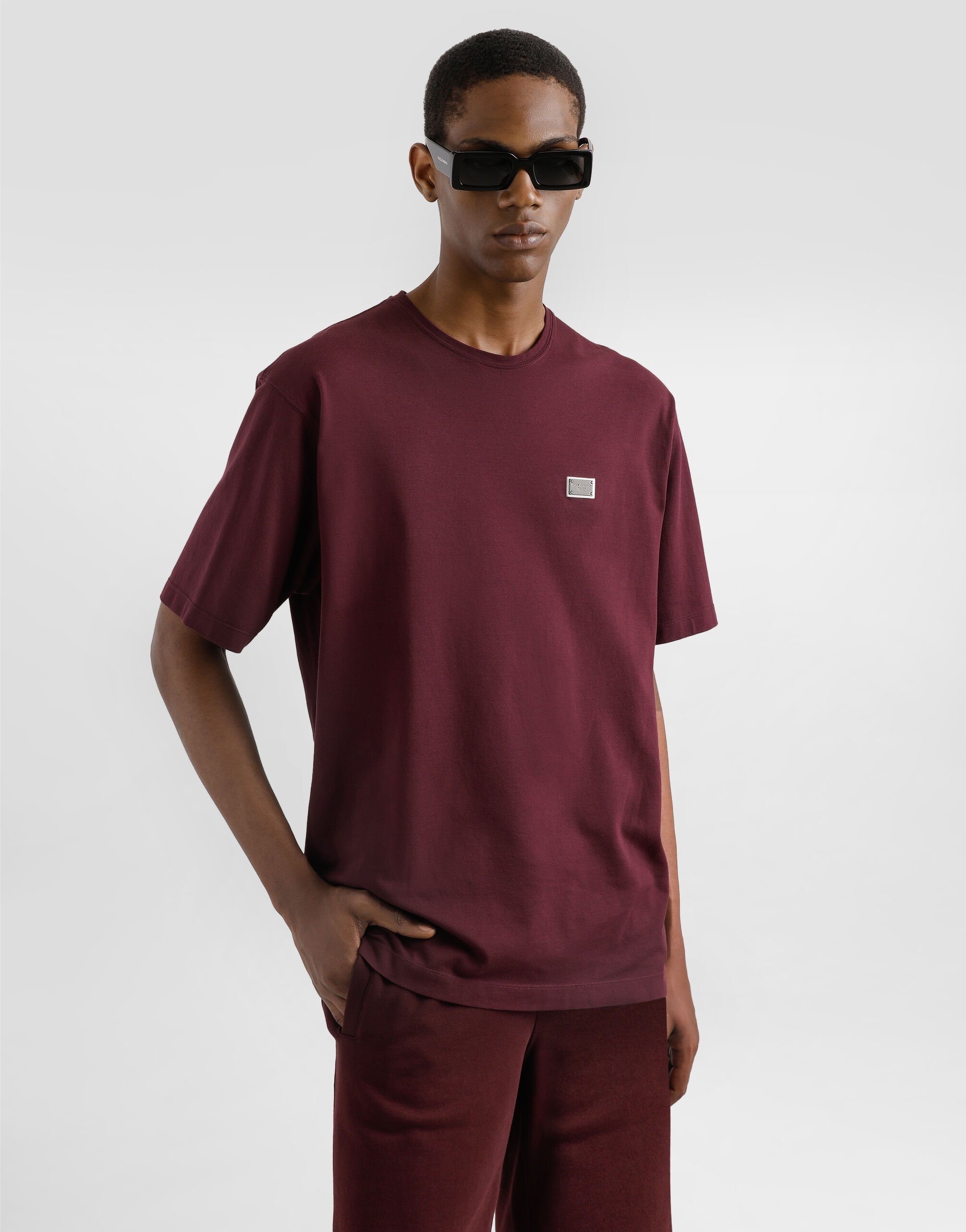 Cotton T-shirt with tag - 4