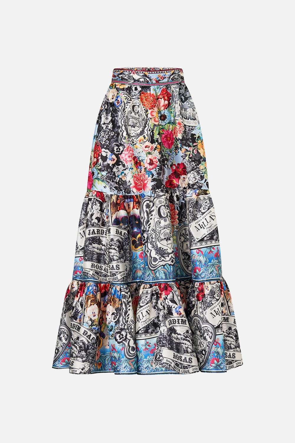 HIGH WAISTED TIERED SKIRT - 7