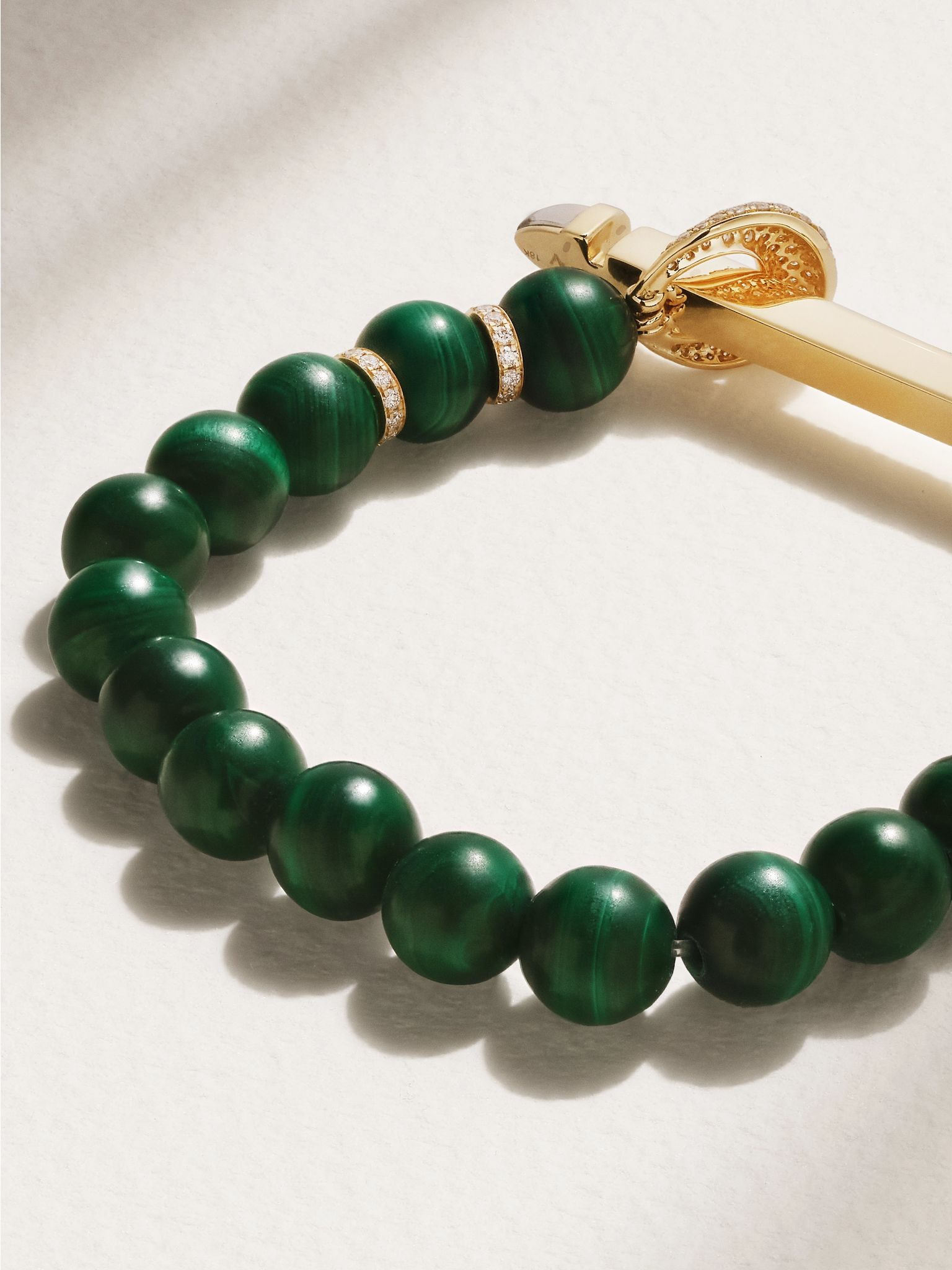 Chakra 18-karat gold multi-stone bracelet Green - 3