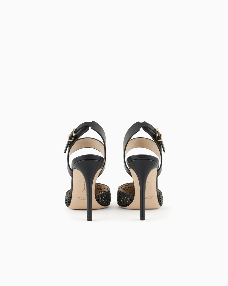 GIORGIO ARMANI LEATHER COURT SHOES outlook