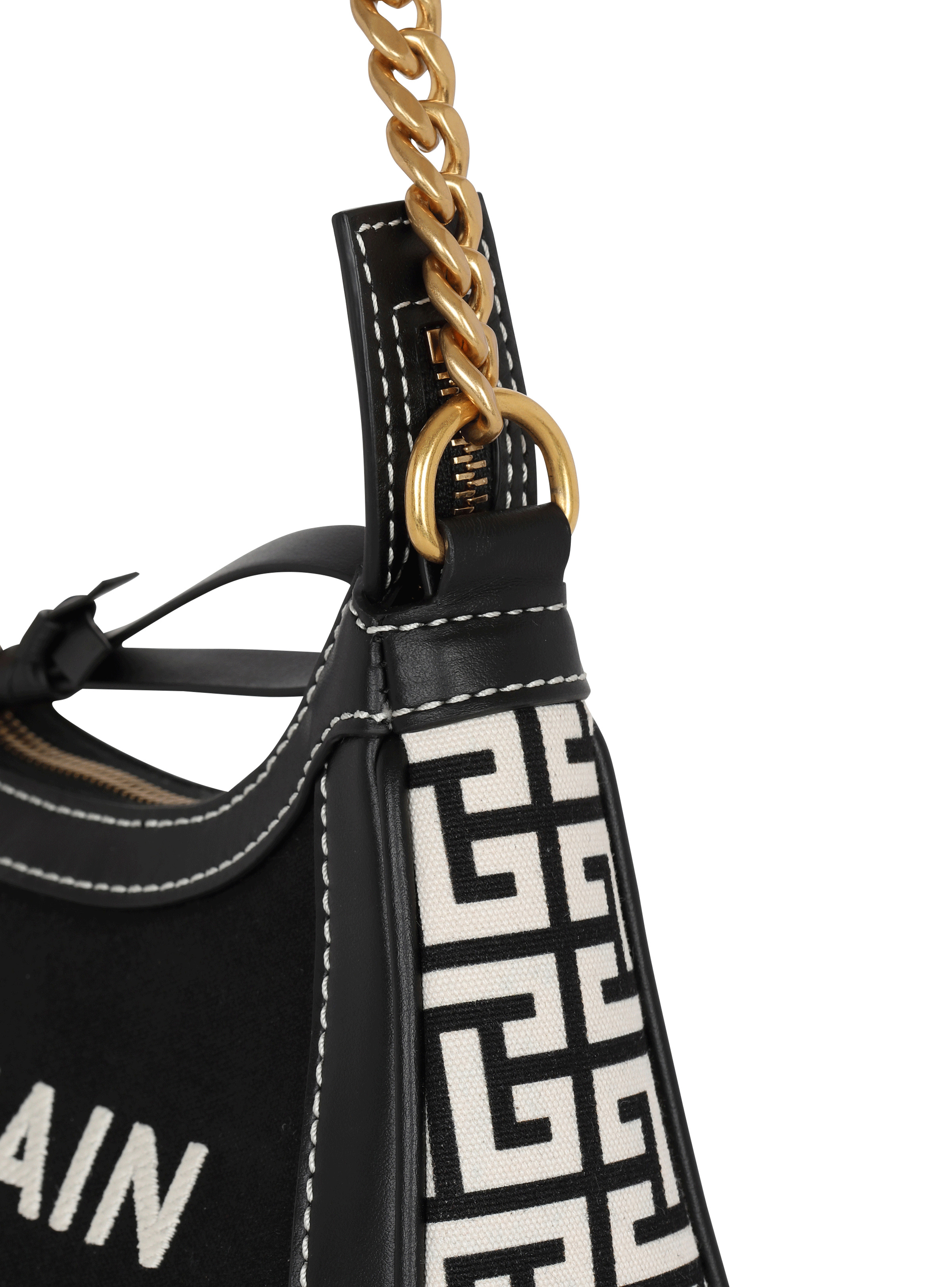 B-Army handbag in monogrammed canvas and leather - 6