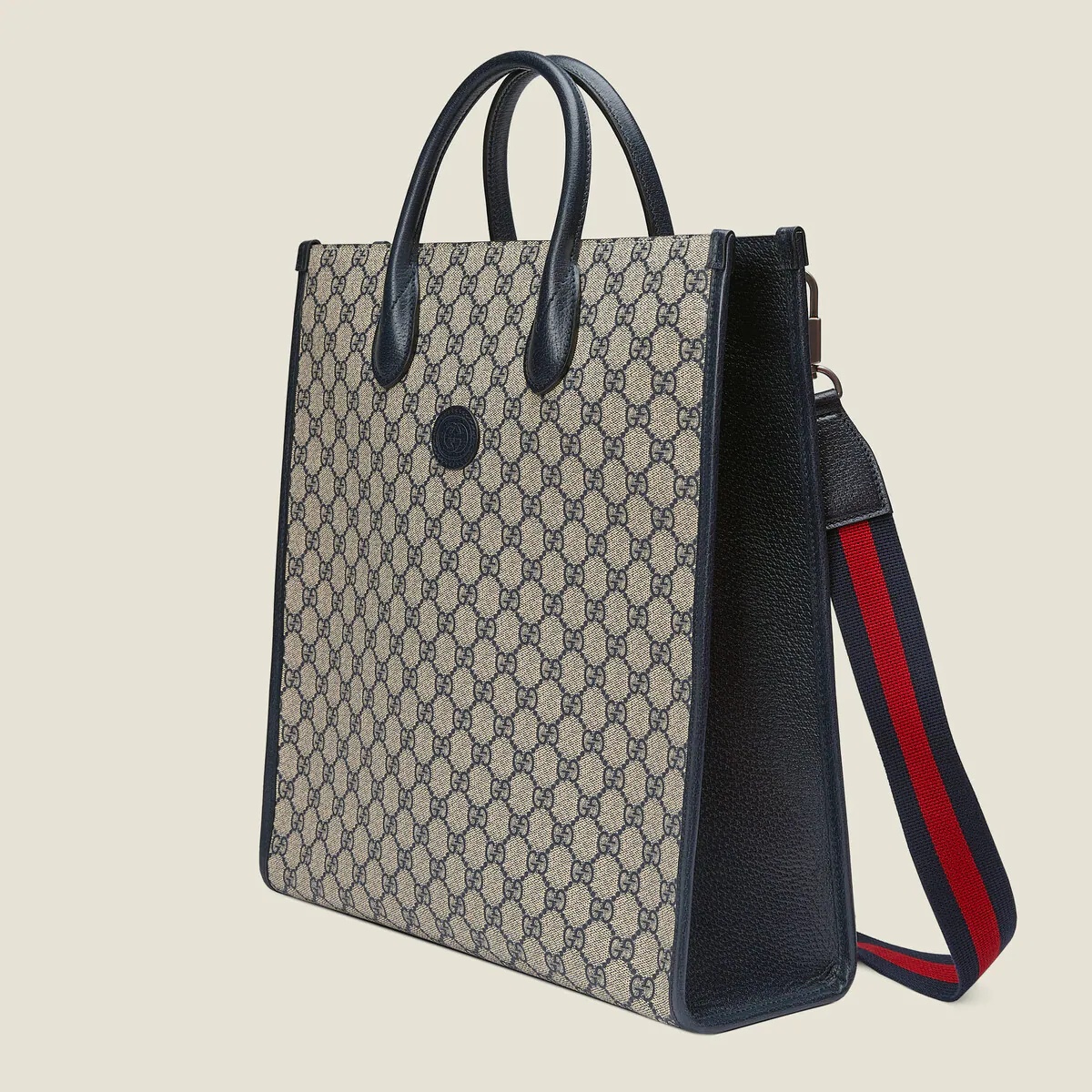 Medium tote bag with Interlocking G - 2