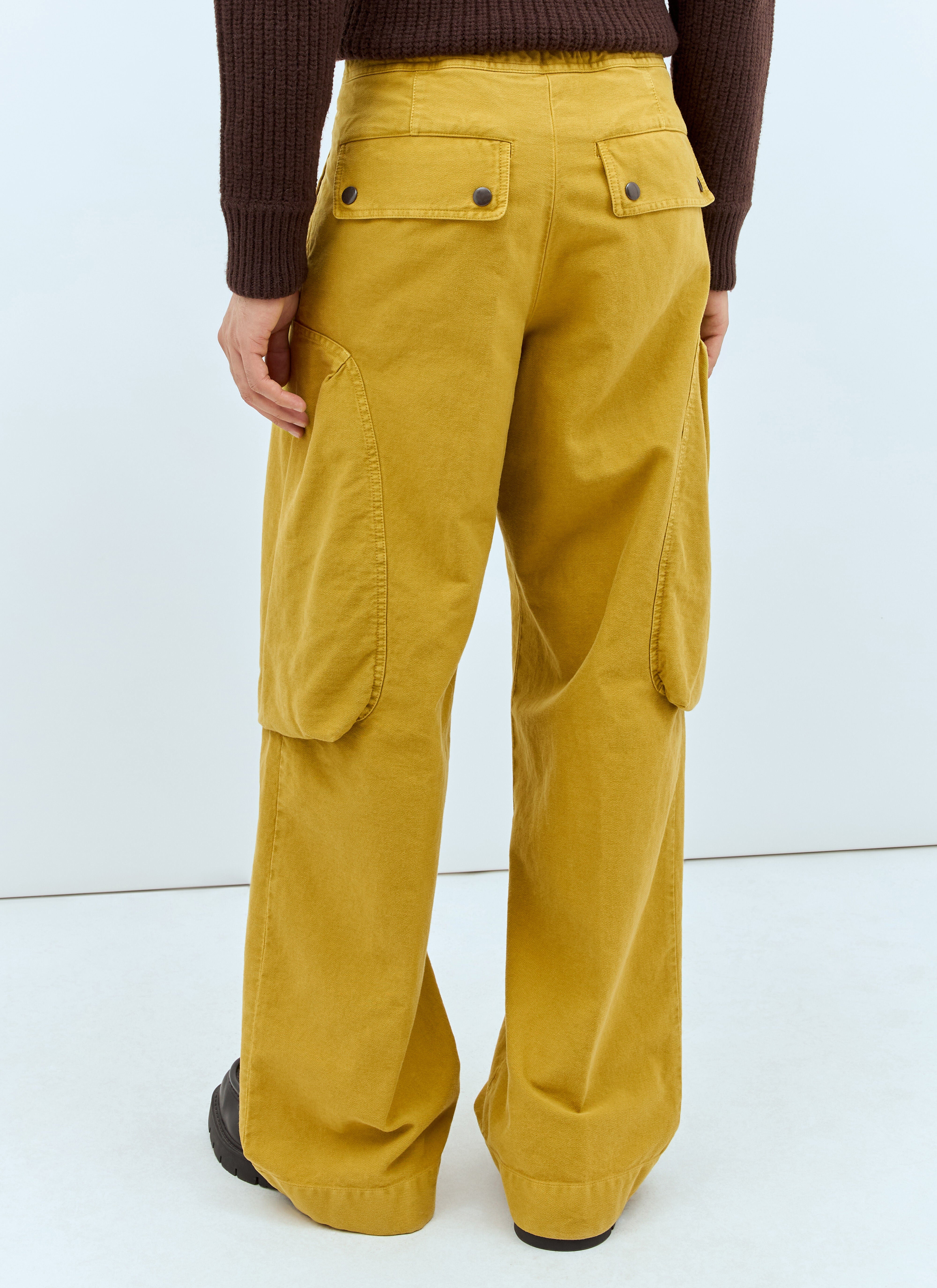 Dries Van Noten Men Drawstring Cargo Pants - 5
