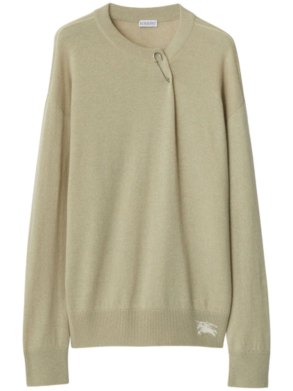 paperclip-detail cashmere jumper - 1