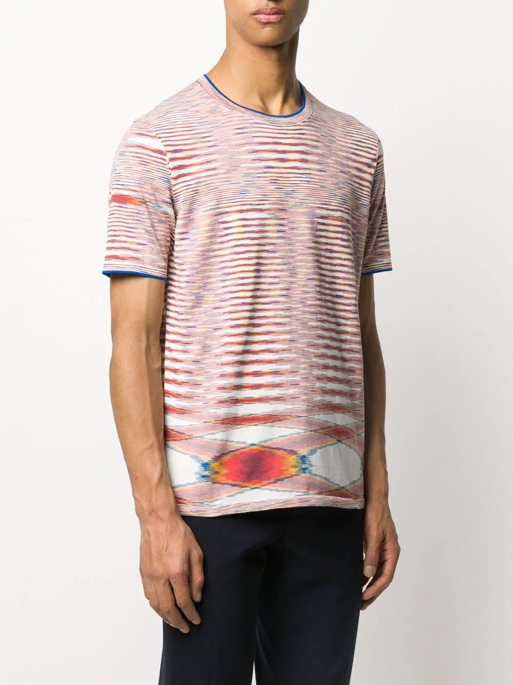 abstract stripe T-shirt - 3